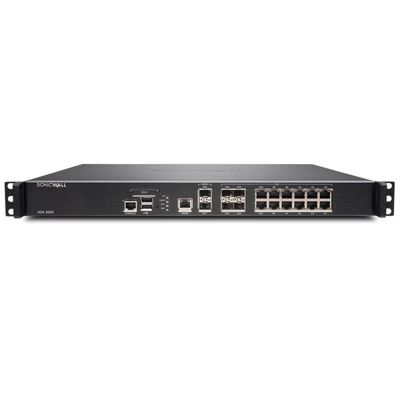 Sonicwall NSa 3600 With SSL VPN 200 User License And 24X7 Support (1 Year) Appliances